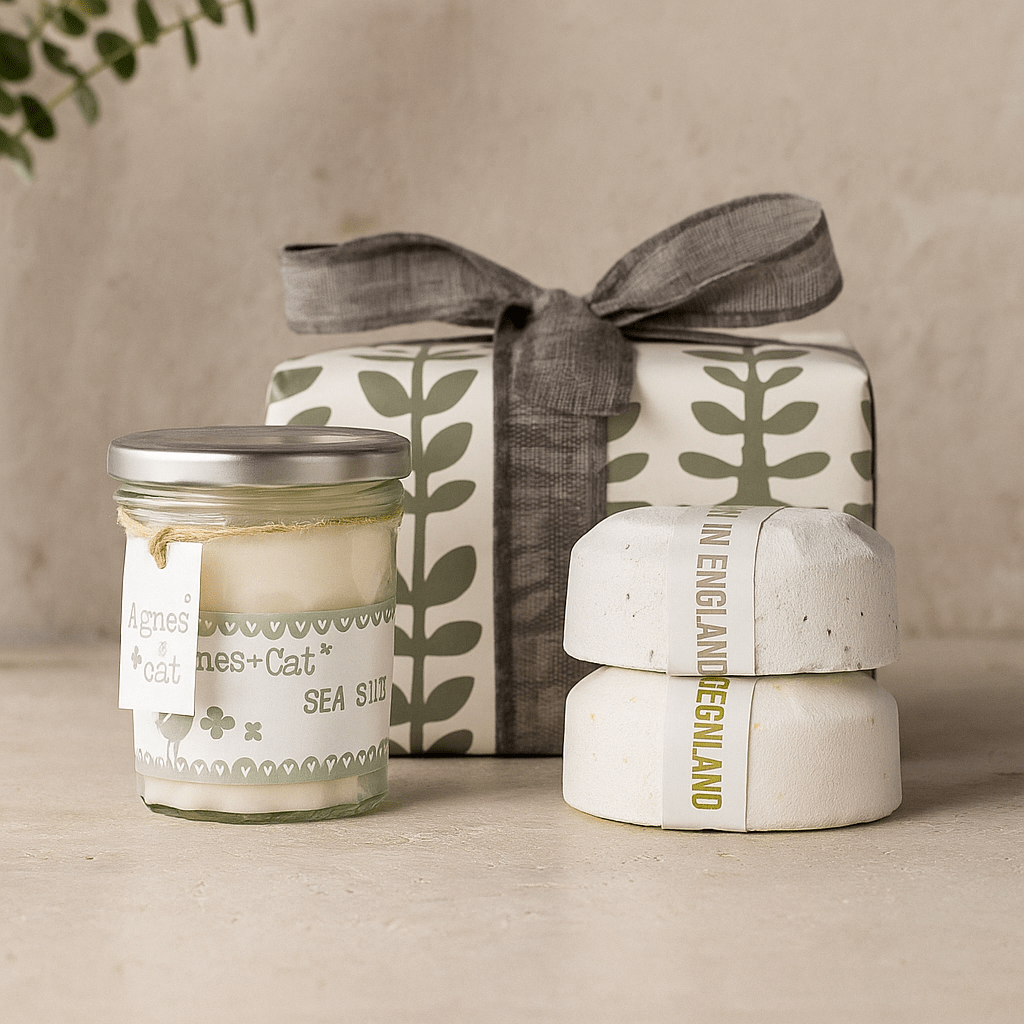 Bath Fizzers and Candle Gift Set, 3 - Piece - SHAMTAM.COM