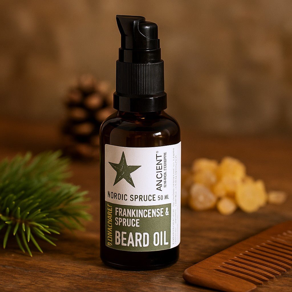 Beard Oil Nordic Spruce Frankincense 50ml - SHAMTAM.COM