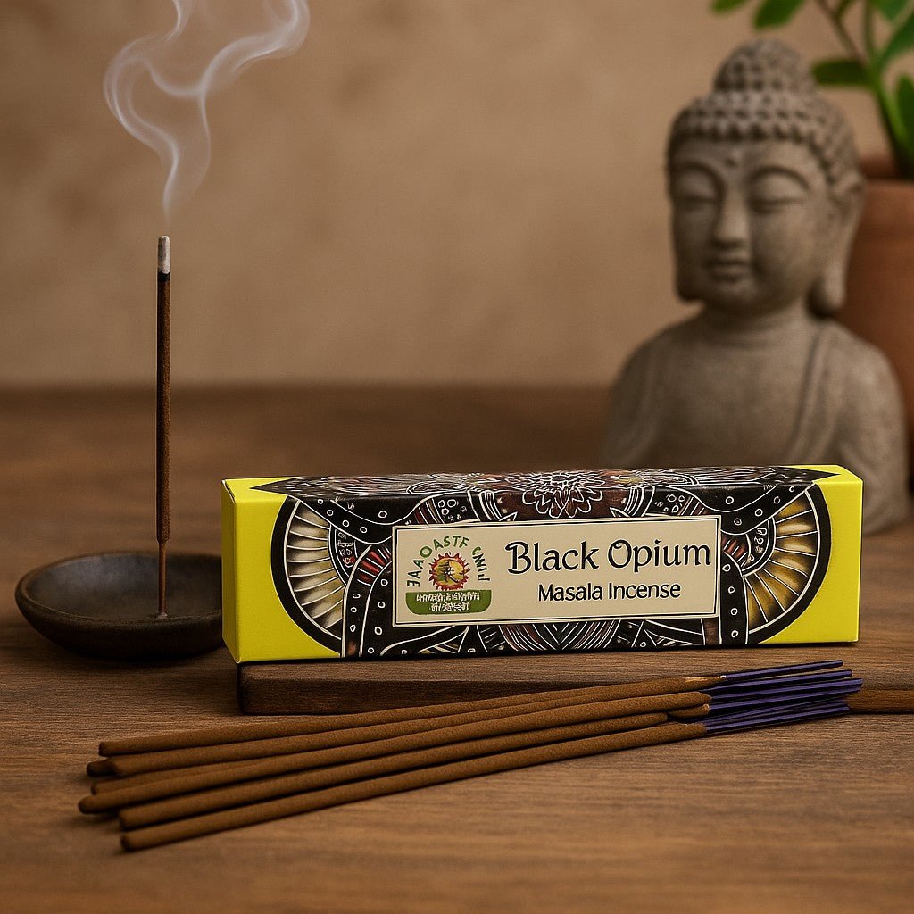 Black Opium Incense Sticks Masala Namaste - SHAMTAM.COM