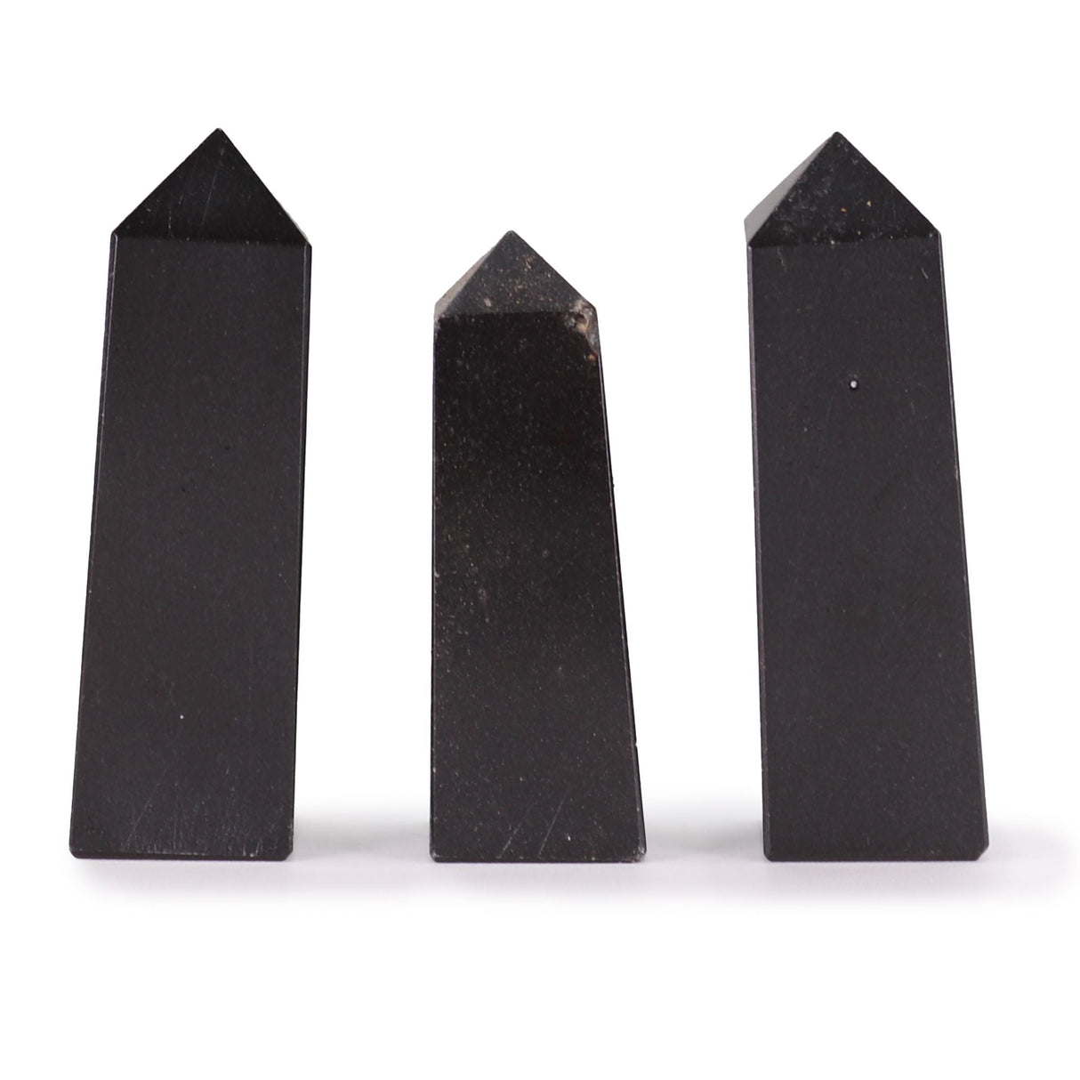 Black Tourmaline Obelisk Towers Set of 3 5cm - SHAMTAM.COM