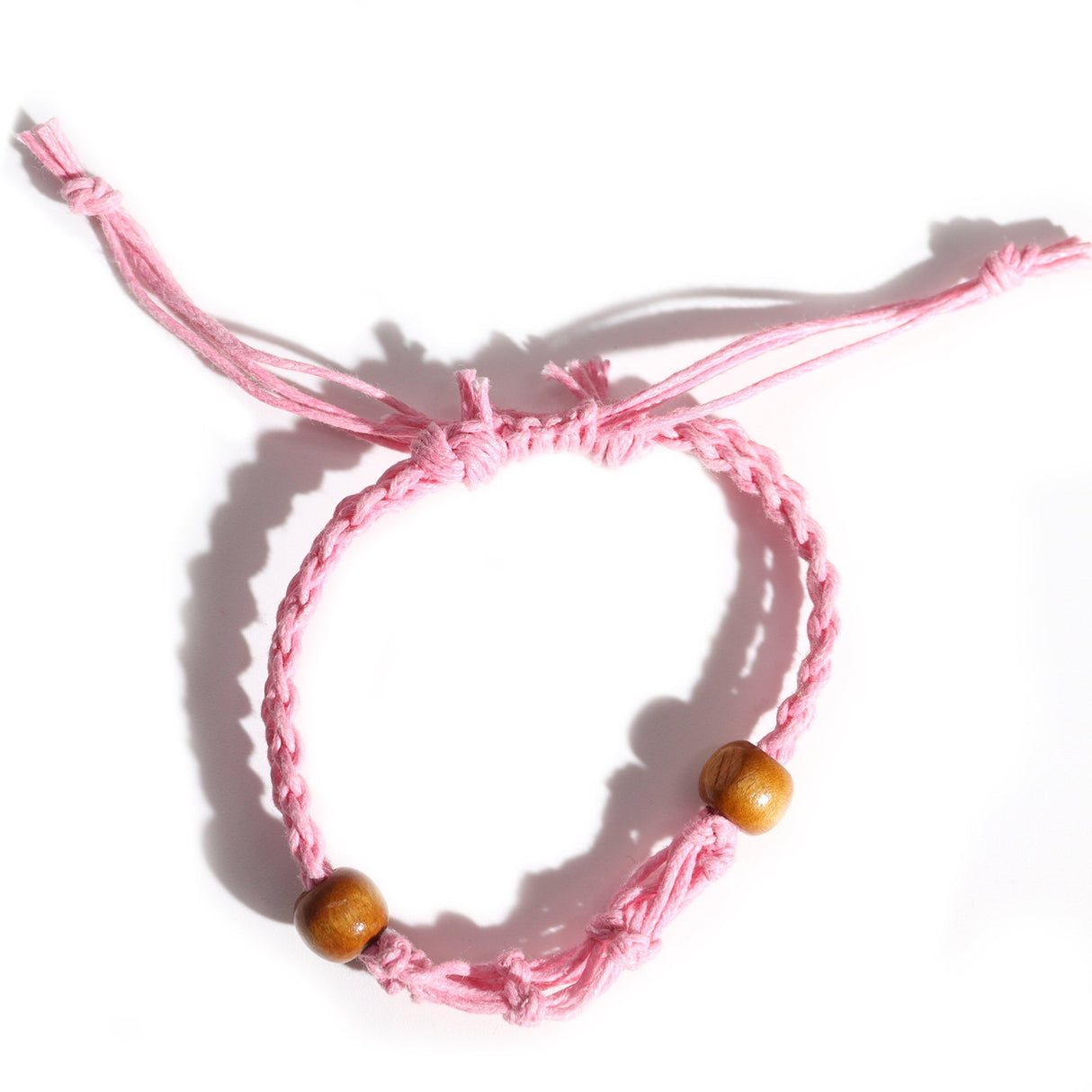Gemstone Bracelet Cord - Pink - SHAMTAM.COM