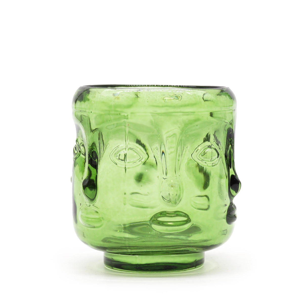 Buddha Faces Candle Jar - Garden Jade (2 pcs) - SHAMTAM.COM