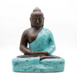Medium Buddha Statue in Classic Turquoise & Stone Finish - 0.5m Tall - SHAMTAM.COM