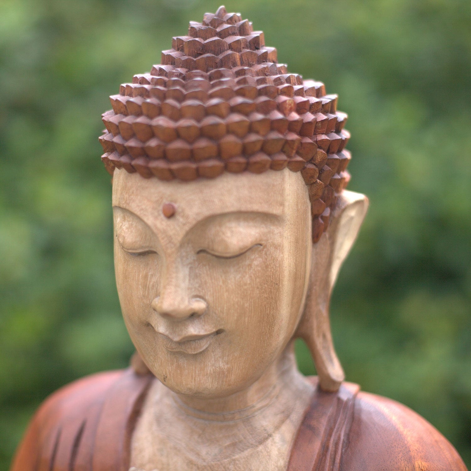 Hand Carved Buddha Statue - 60cm Two Hands - SHAMTAM.COM