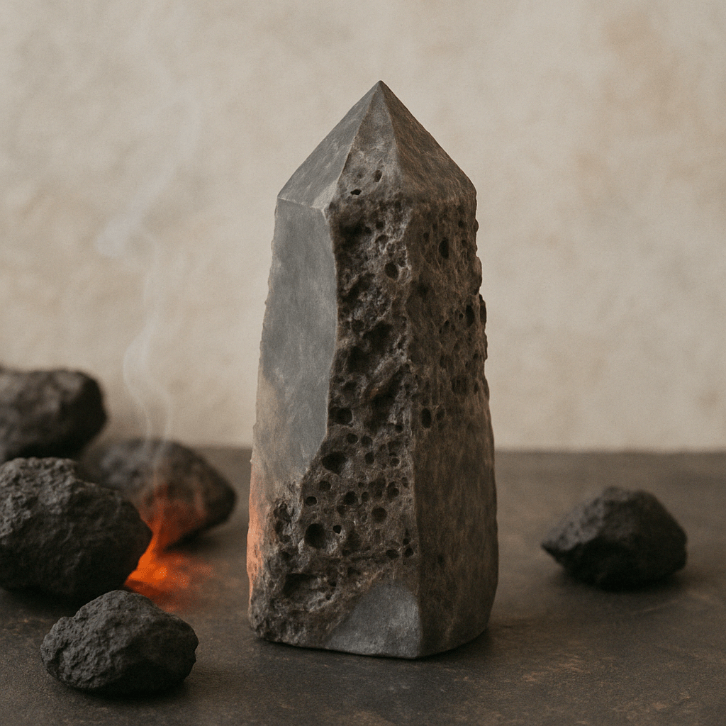 Calcite Side Polish Tower - SHAMTAM.COM