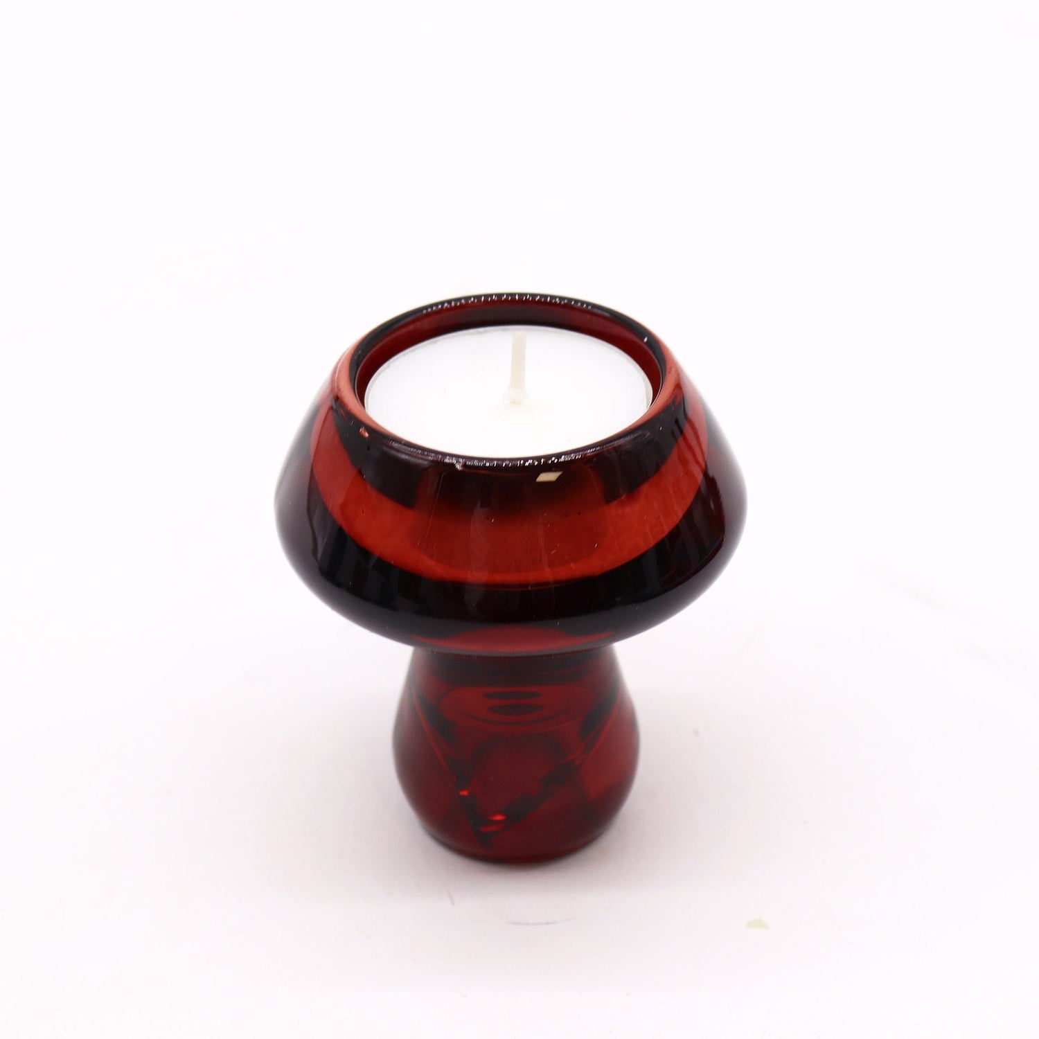 Mushroom Flip Dinner Candle / Tealight Holder - Vampire Red (2 pcs) - SHAMTAM.COM