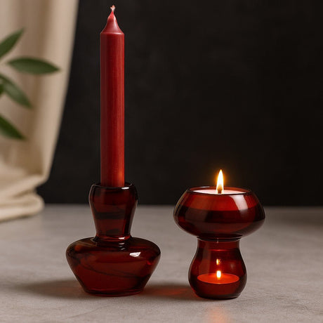 Candle And Tealight Holder - Vampire Red 2 Pack - SHAMTAM.COM