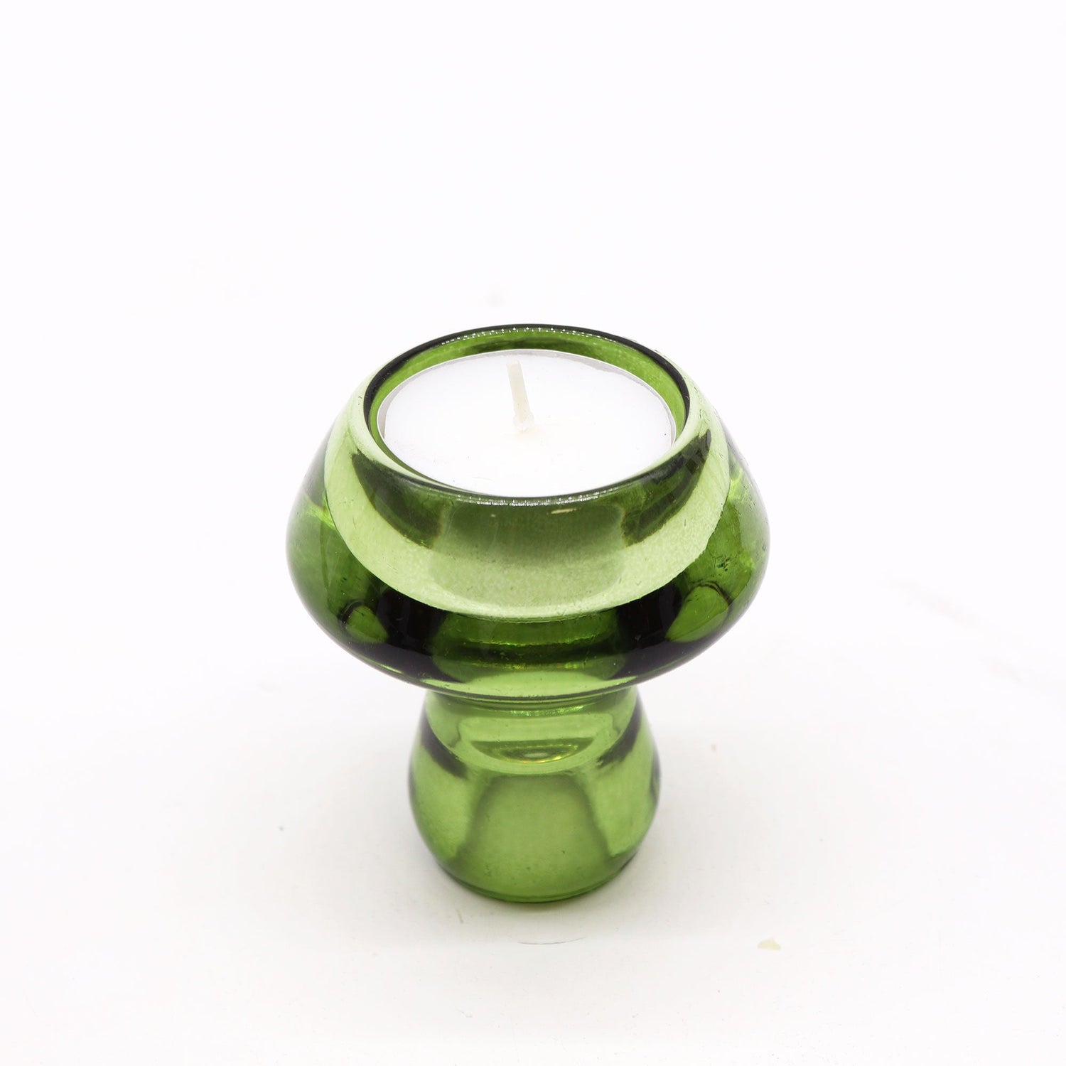 Mushroom Flip Dinner Candle / Tealight Holder - Garden Jade (2 pcs) - SHAMTAM.COM