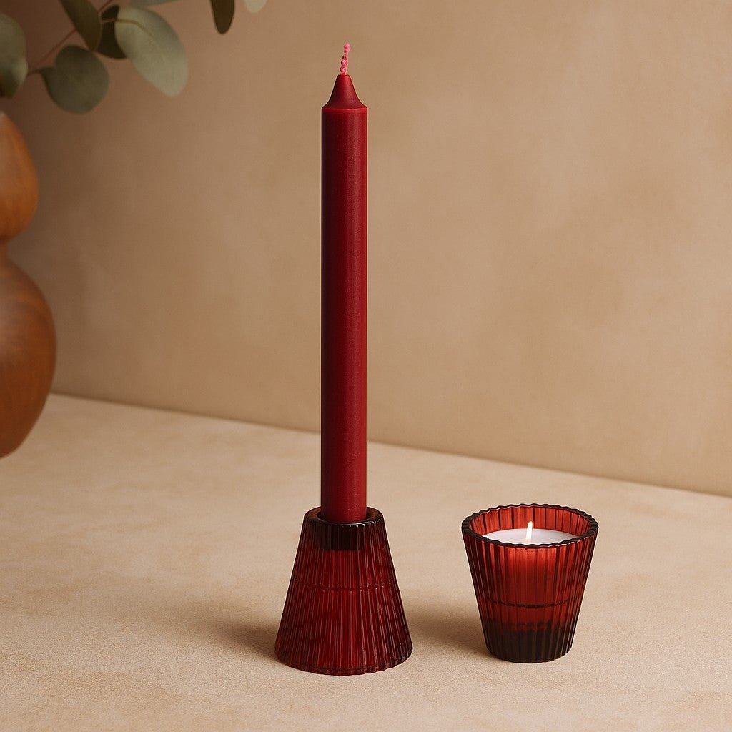 Candle Holder Taper and Tealight 2 - Pack Vampire Red - SHAMTAM.COM