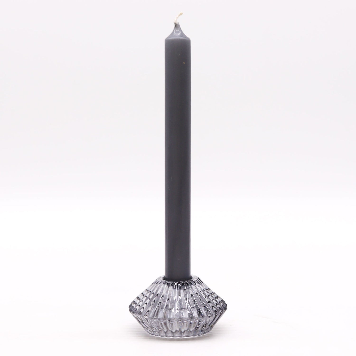 Flower Flip Dinner Candle / Tealight Holder - Midnight Grey (2 pcs) - SHAMTAM.COM