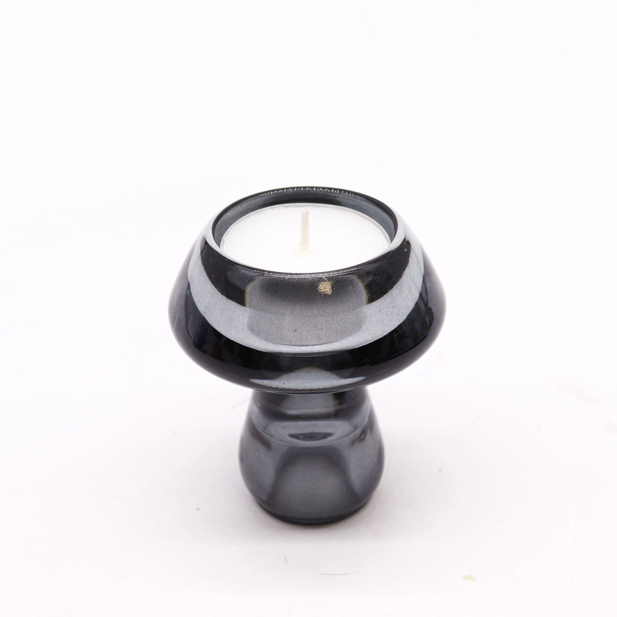 Mushroom Flip Dinner Candle / Tealight Holder - Midnight Grey (2 pcs) - SHAMTAM.COM