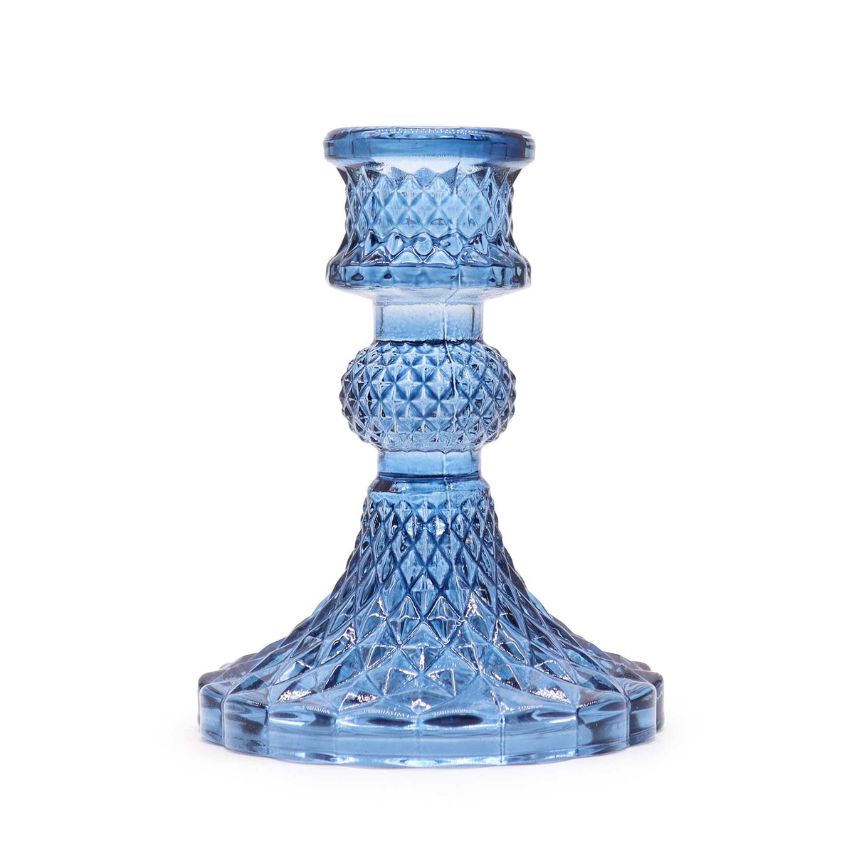 Vintage Dinner Candle Holder - Royal Blue (2 pcs) - SHAMTAM.COM