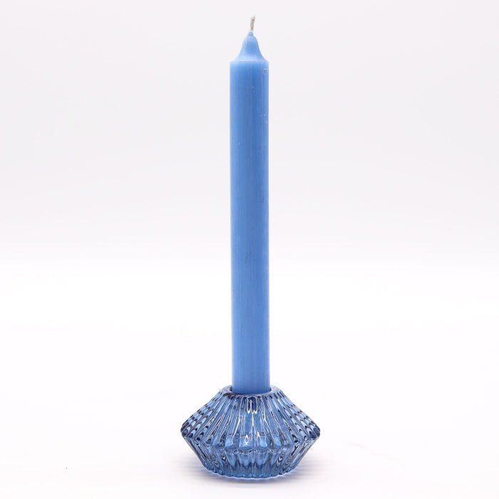 Flower Flip Dinner Candle / Tealight Holder - Royal Blue (2 pcs) - SHAMTAM.COM