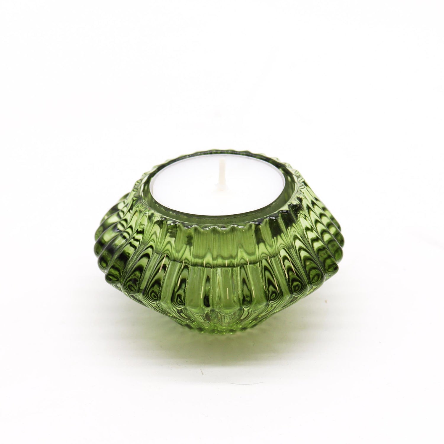 Flower Flip Dinner Candle / Tealight Holder - Garden Jade (2 pcs) - SHAMTAM.COM