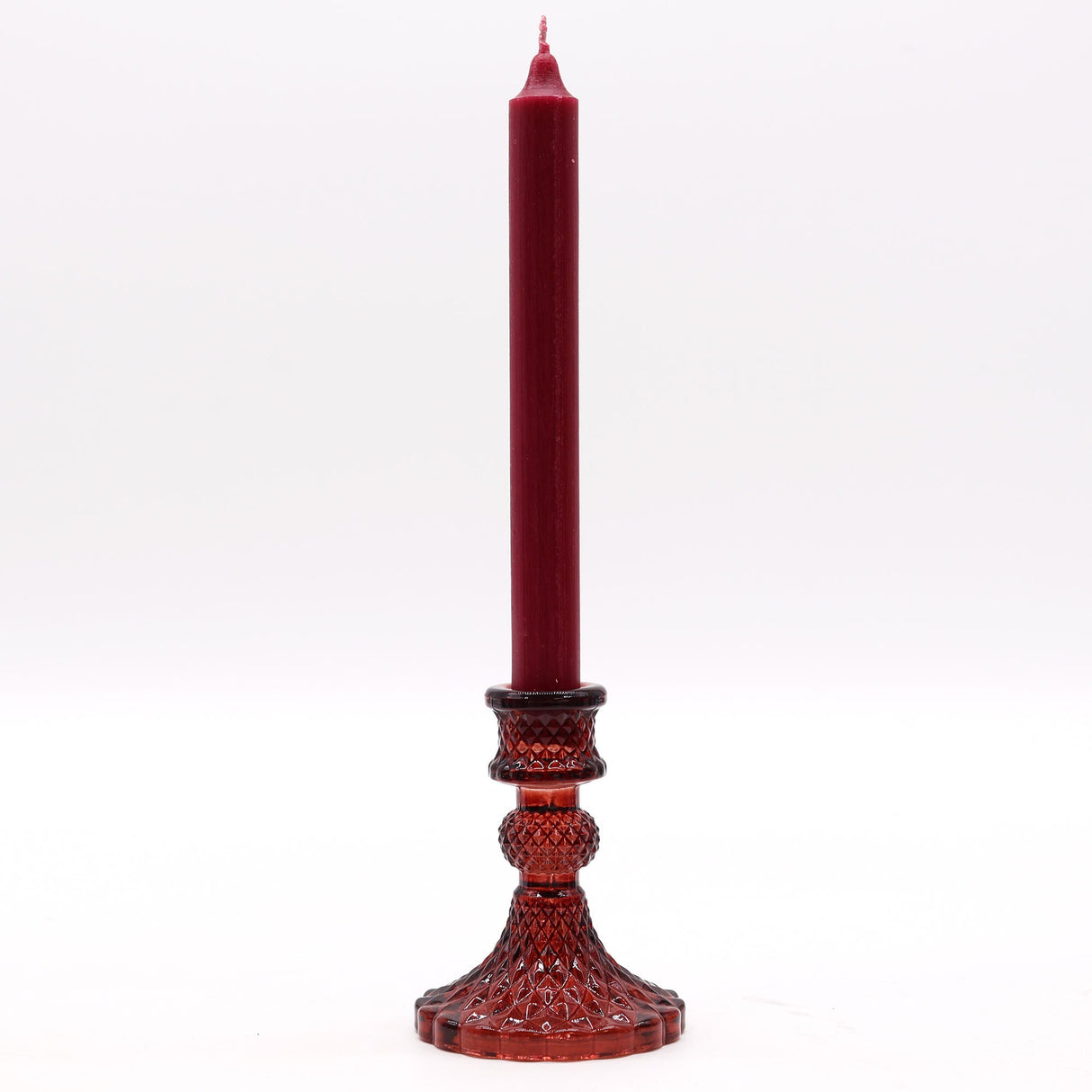 Vintage Dinner Candle Holder - Vampire Red (2 pcs) - SHAMTAM.COM