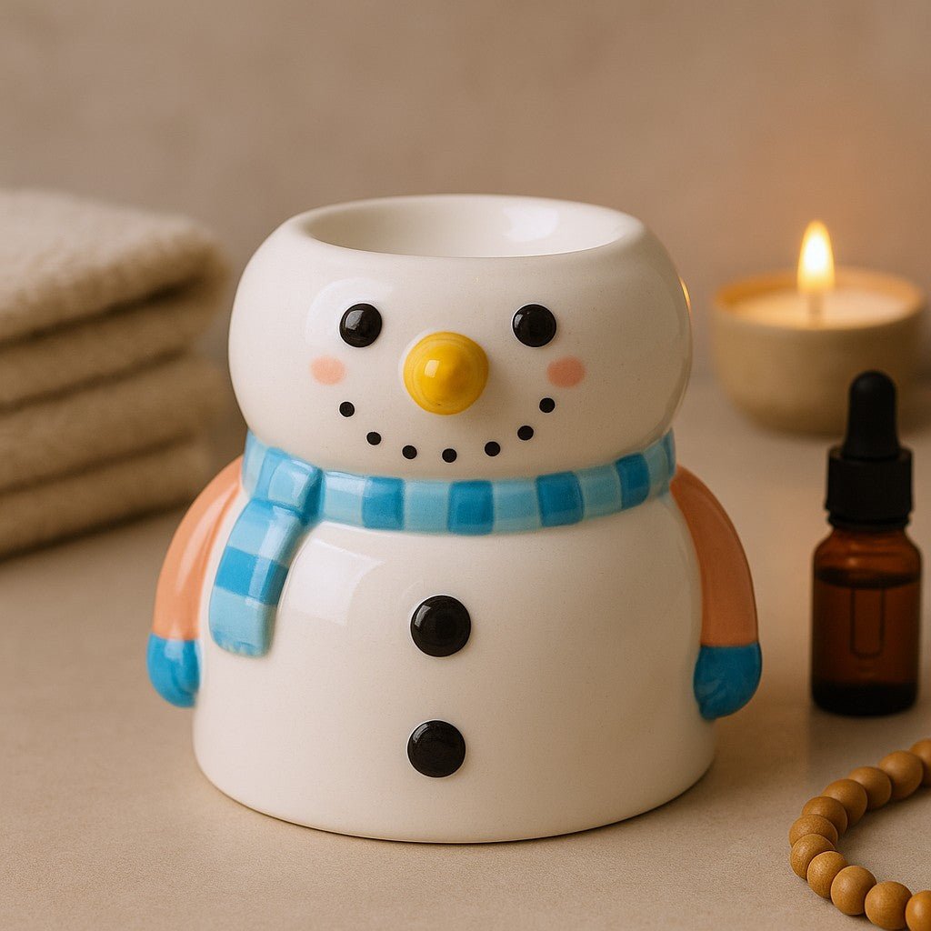 Ceramic Oil Burner Snowman Christmas - SHAMTAM.COM
