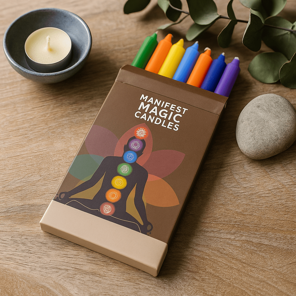 Chakra Manifest Candles, Set of 7 - SHAMTAM.COM