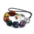 Handcrafted Tree of Life Chakra Pendant Necklace with Seven Healing Stones for Balance and Spiritual Growth - SHAMTAM.COM