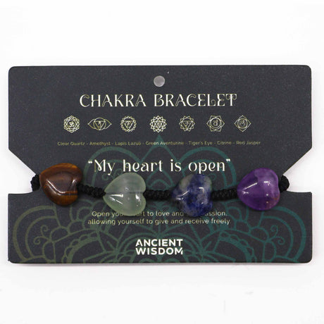 Chakra String Bracelet - Hearts - SHAMTAM.COM