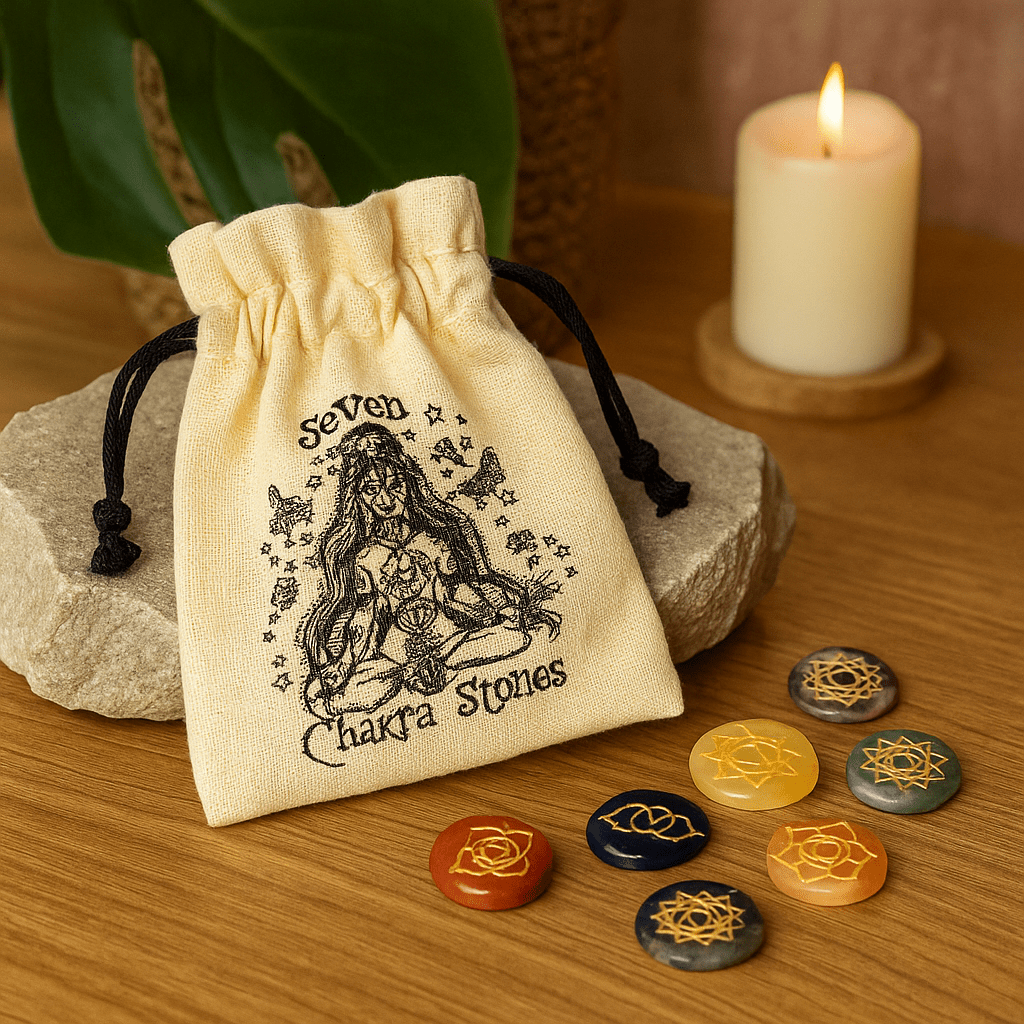 Chakra Stones Set of 7 Small Rounded - SHAMTAM.COM