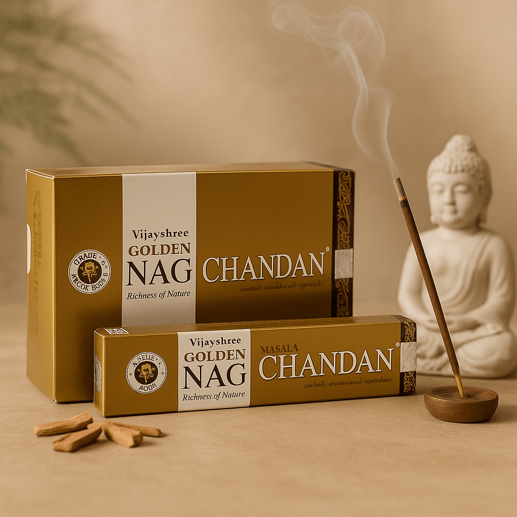Chandan Incense 15g Golden Nag - SHAMTAM.COM