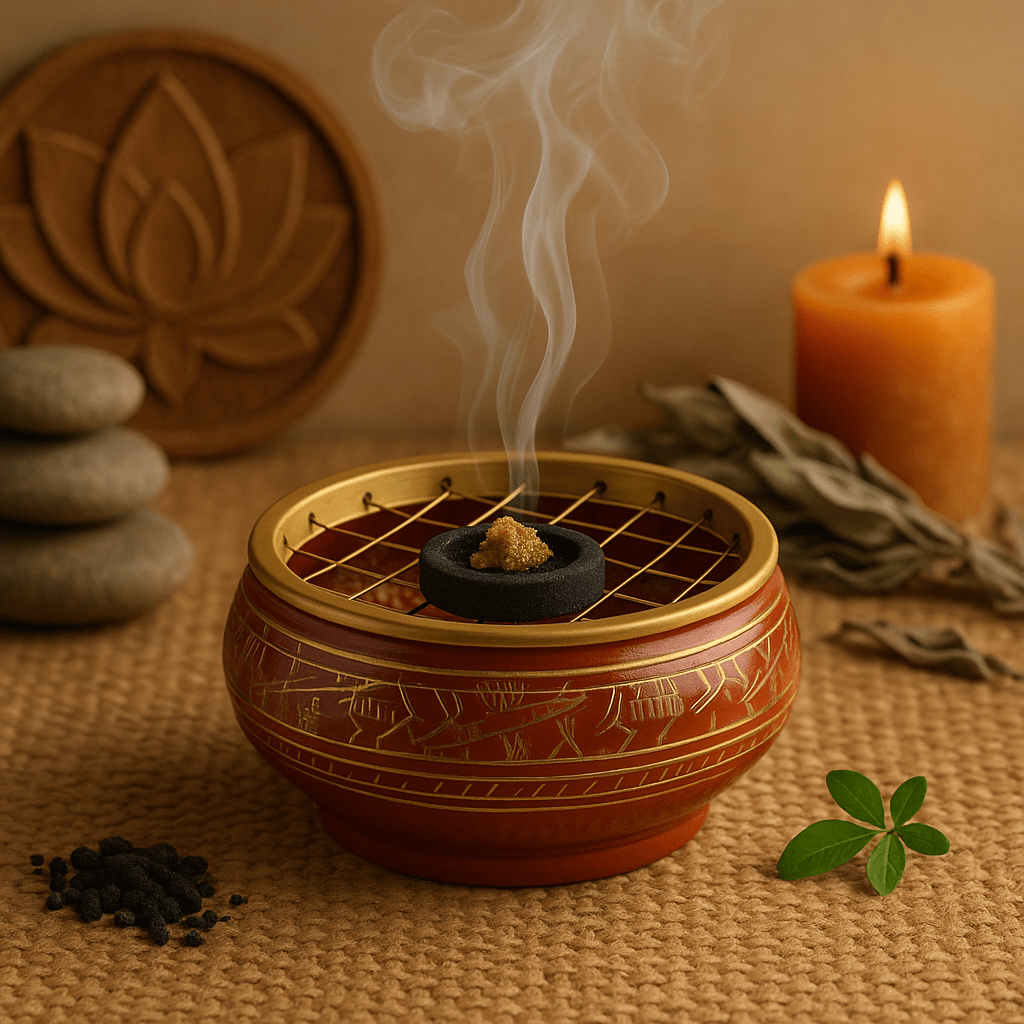 Charcoal Incense Burner, Sacral Chakra Svadhisthana - SHAMTAM.COM