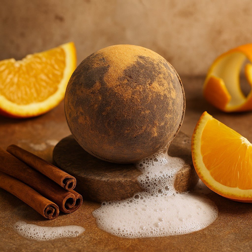 Chocolate Orange Bath Bomb Shea Butter 180g - SHAMTAM.COM