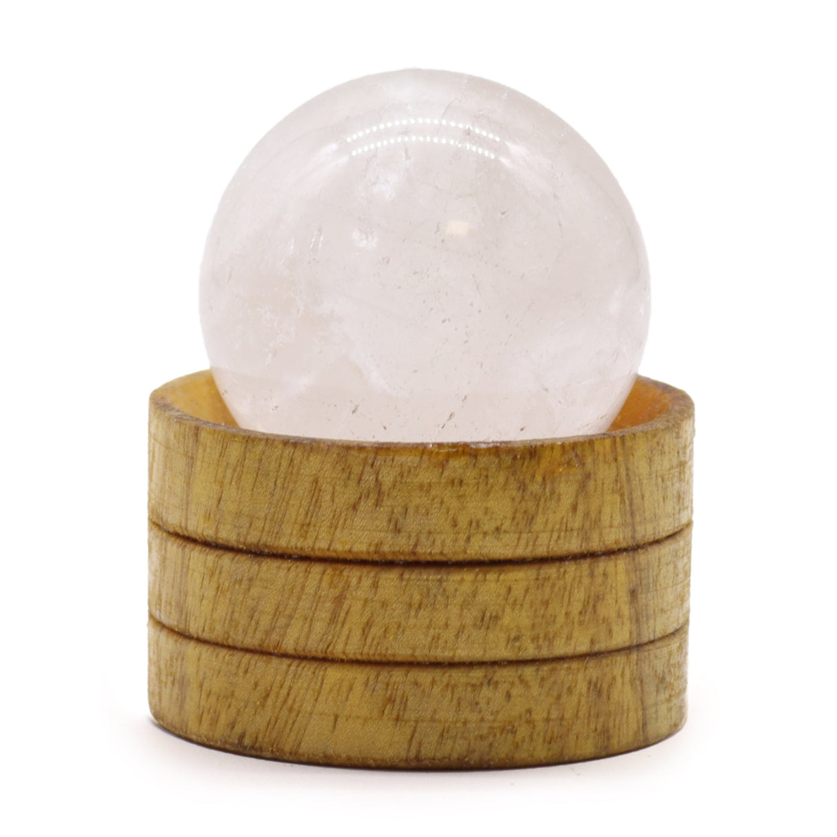 Gemstone Sphere 40mm - Clear Quartz with Stand - SHAMTAM.COM