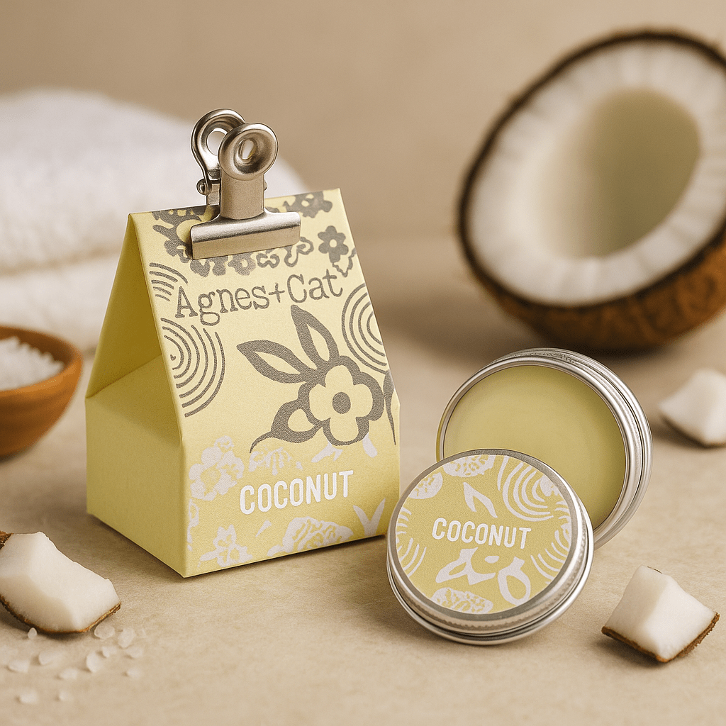 Coconut Lip Balm, Vegan - SHAMTAM.COM