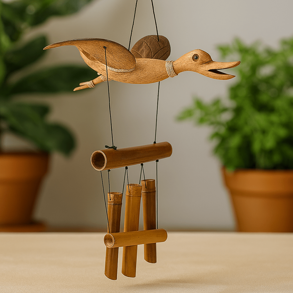 Coconut Wind Chime Duck - SHAMTAM.COM