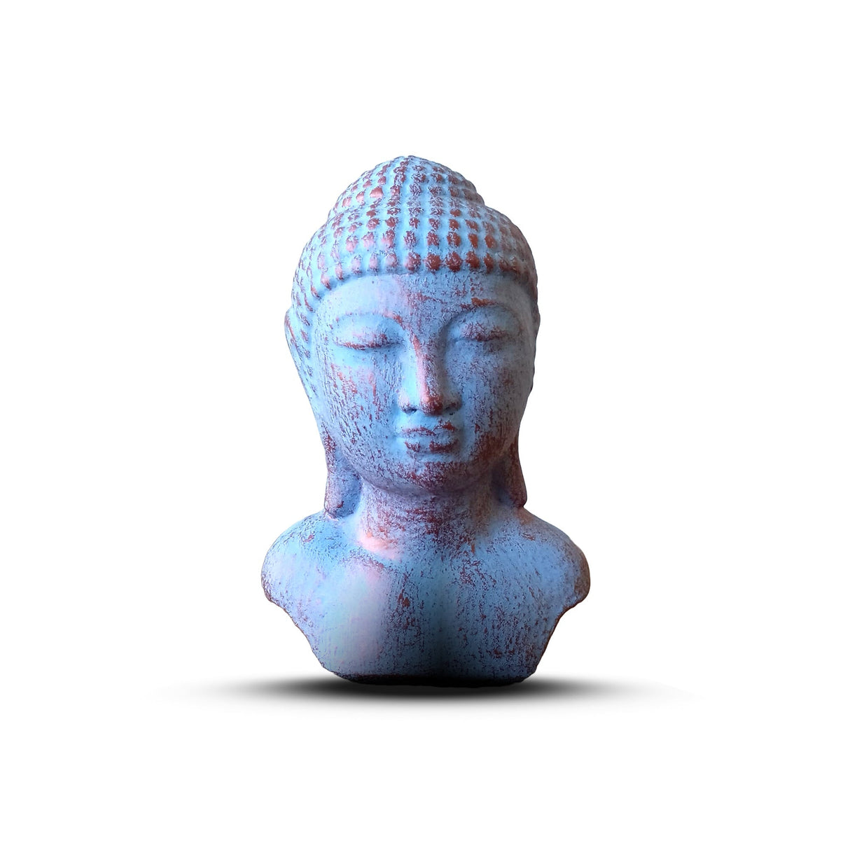 Tranquility Buddha Head - Blue Copper - SHAMTAM.COM