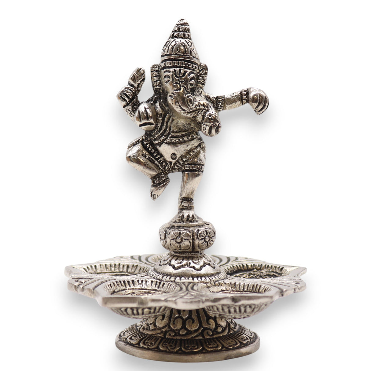 Dancing Ganesha Incense Burner: Elegant Hindu Deity Design for Spiritual Spaces - SHAMTAM.COM