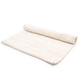 Elegant Cream Handloom Cotton Rug - Large Natural Fiber Textured Floor Mat for Minimalist Interiors - SHAMTAM.COM