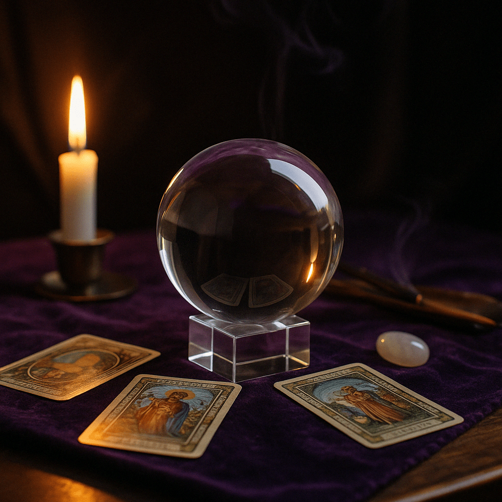 Crystal Ball on Stand 130mm - SHAMTAM.COM