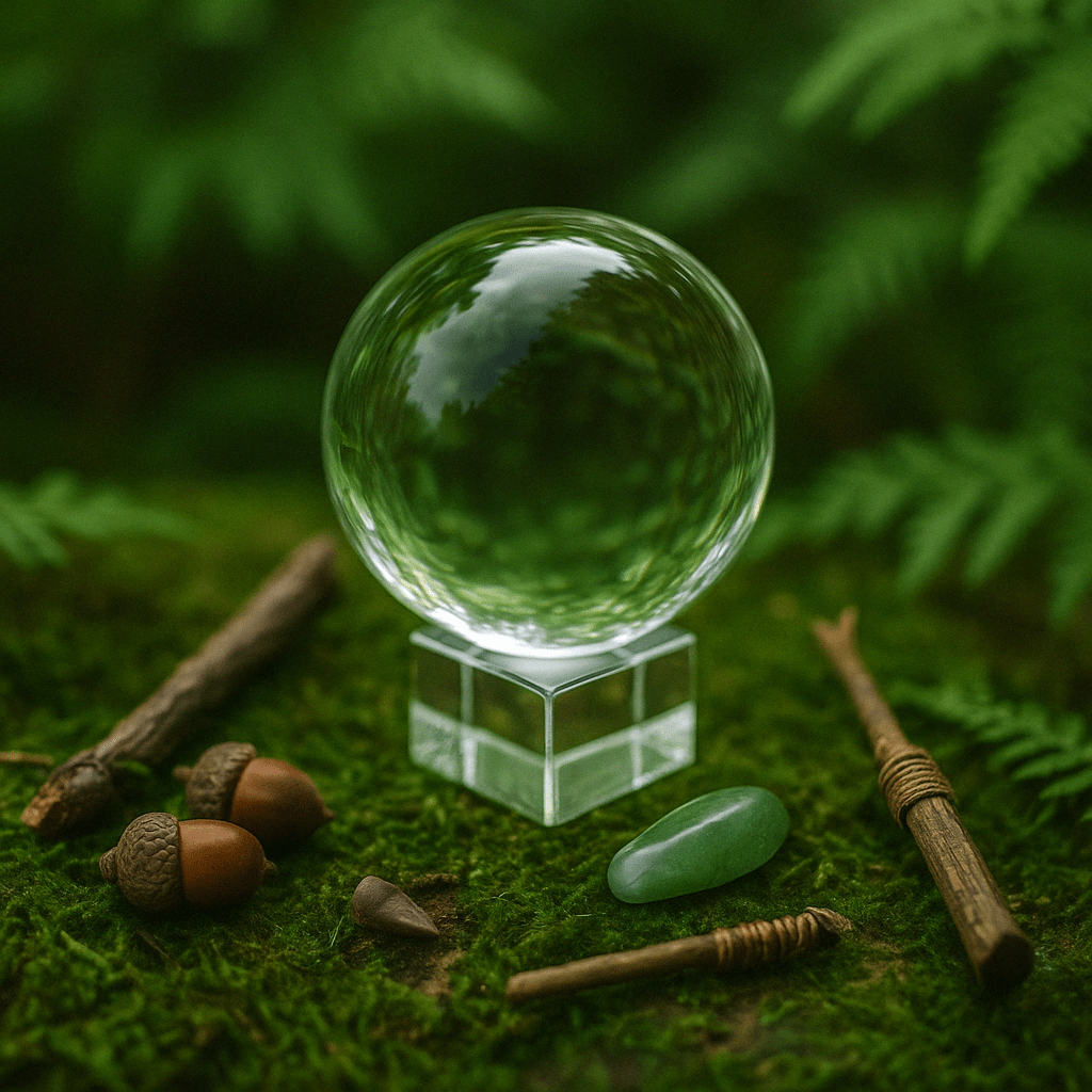 Crystal Ball on Stand 50mm - SHAMTAM.COM