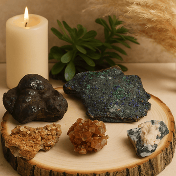 Crystal Mineral Specimens Set 5 Pack Mix 3 - SHAMTAM.COM