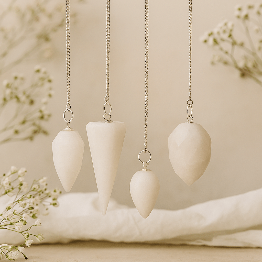 Crystal Pendulum - Snow Quartz - SHAMTAM.COM
