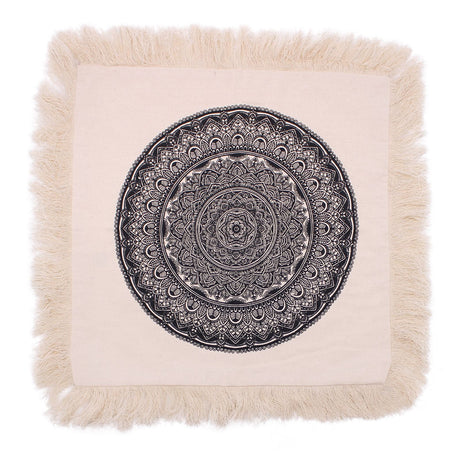 Cushion Black Mandala 60x60 cm - SHAMTAM.COM