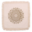 Lotus Mandala Cushion Cover - 60x60cm - bronze - SHAMTAM.COM