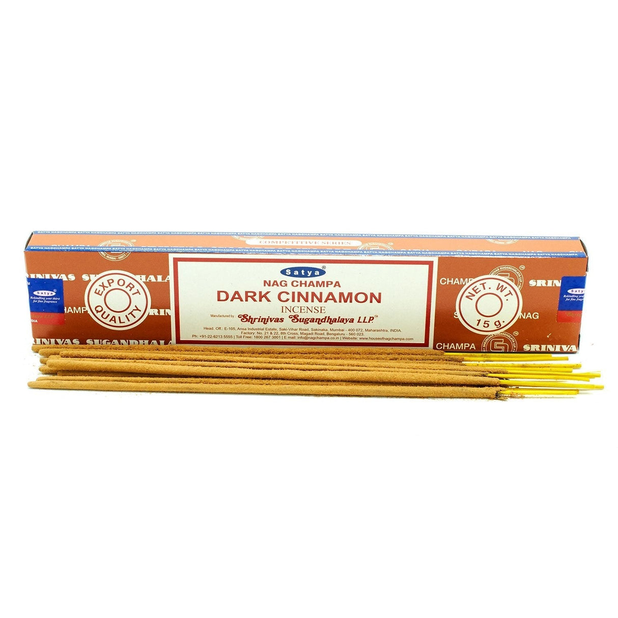 Dark Cinnamon Incense - Satya 15g - SHAMTAM.COM