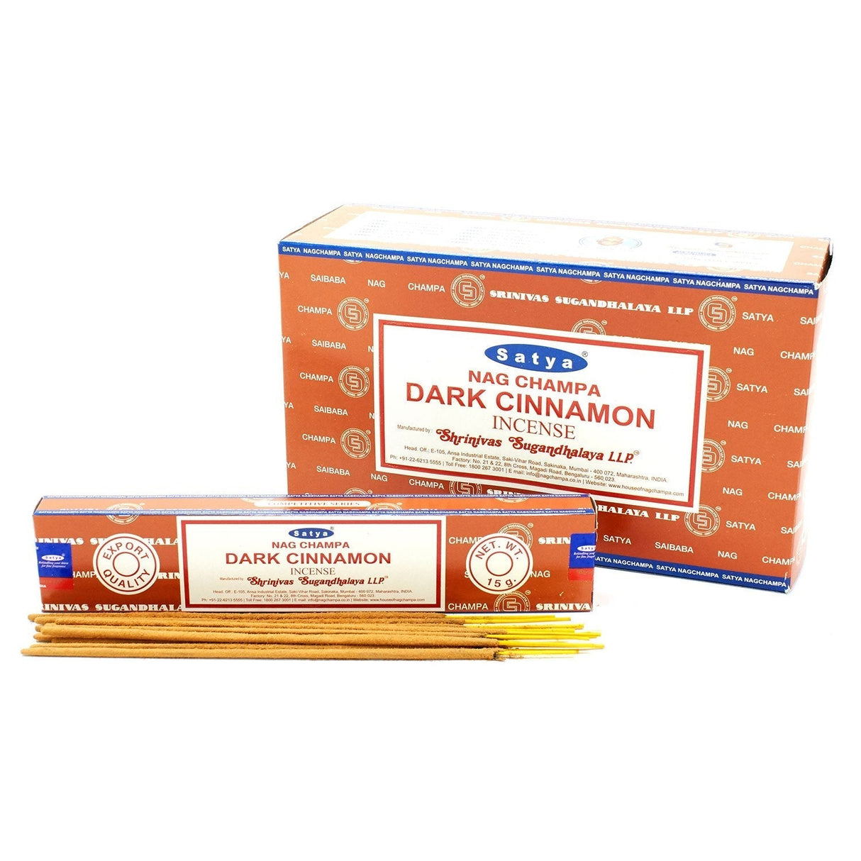 Dark Cinnamon Incense - Satya 15g - SHAMTAM.COM