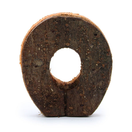 Decorative Letter O Rustic Bark - 7 cm - SHAMTAM.COM