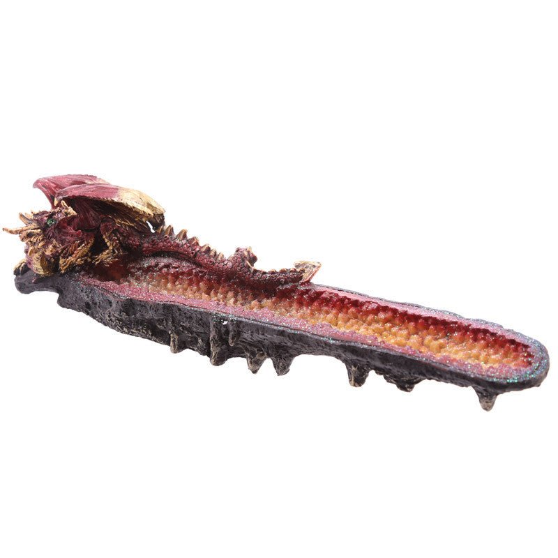 Enchanting Geode Crystal Dragon Incense Burner – Mystical Fantasy Décor with Intricate Dragon Design - SHAMTAM.COM