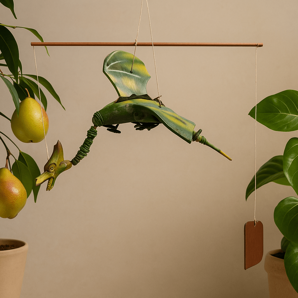 Dragon Mobile Green Coconut 37cm - SHAMTAM.COM