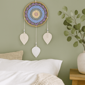 Dream Catcher Feather Free Rattan Cotton Handmade Bali - SHAMTAM.COM