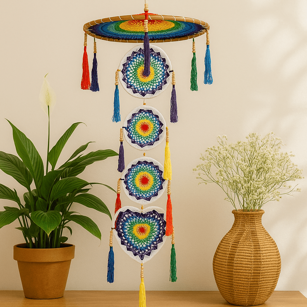 Dreamcatcher Rainbow Wall Hanging 140cm - SHAMTAM.COM