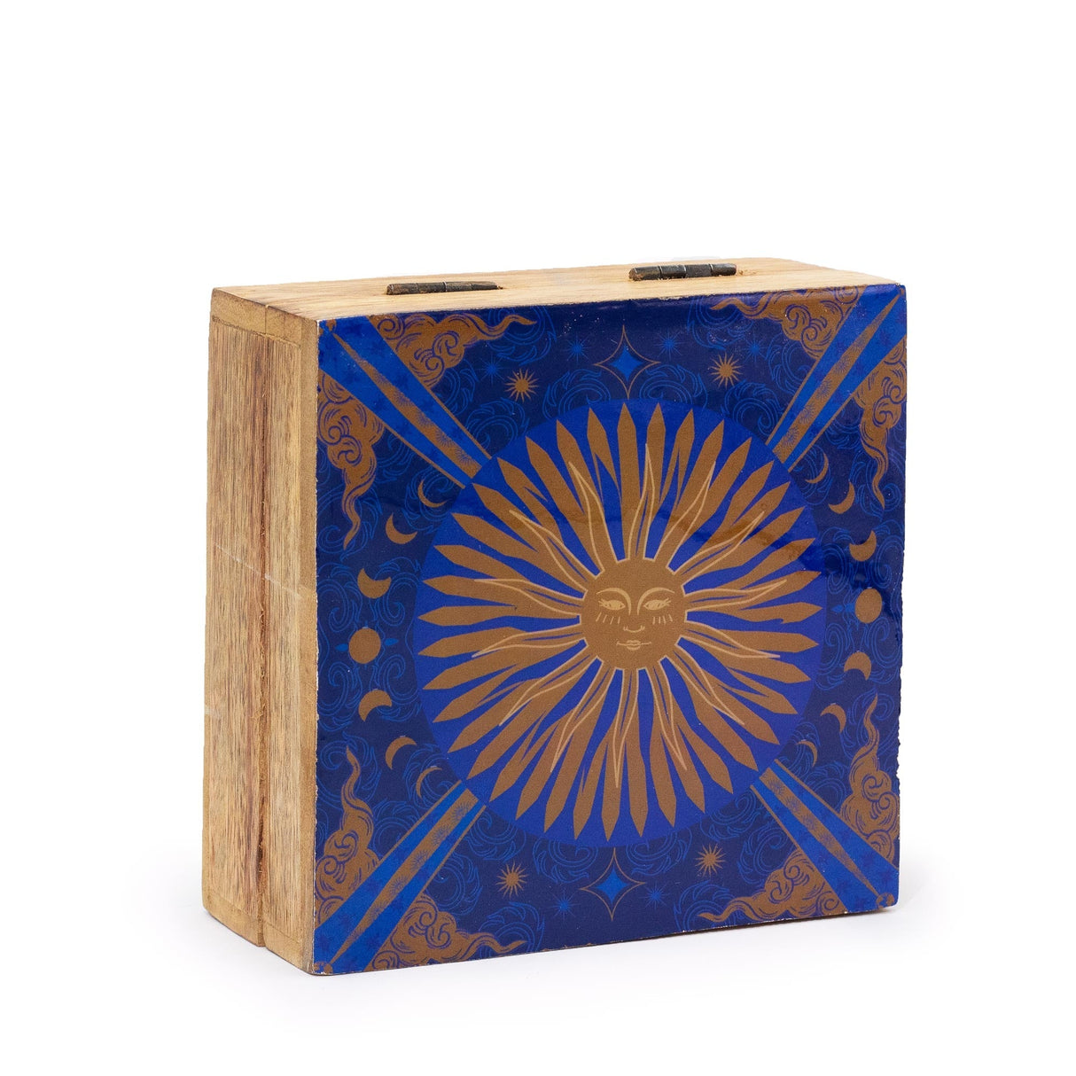 Hop Hare Medium Enameled Square Box - The Sun - SHAMTAM.COM