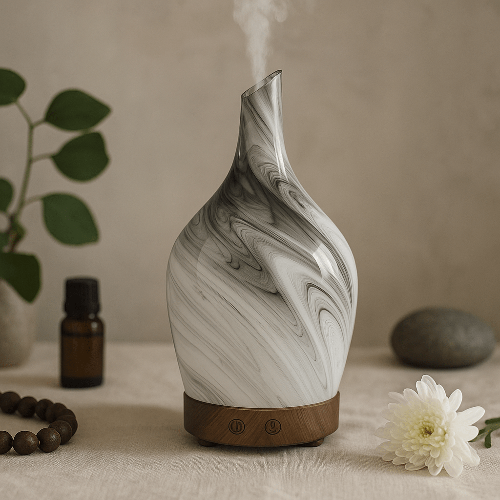 Essential Oil Diffuser Glass Grey USB Powered - SHAMTAM.COM