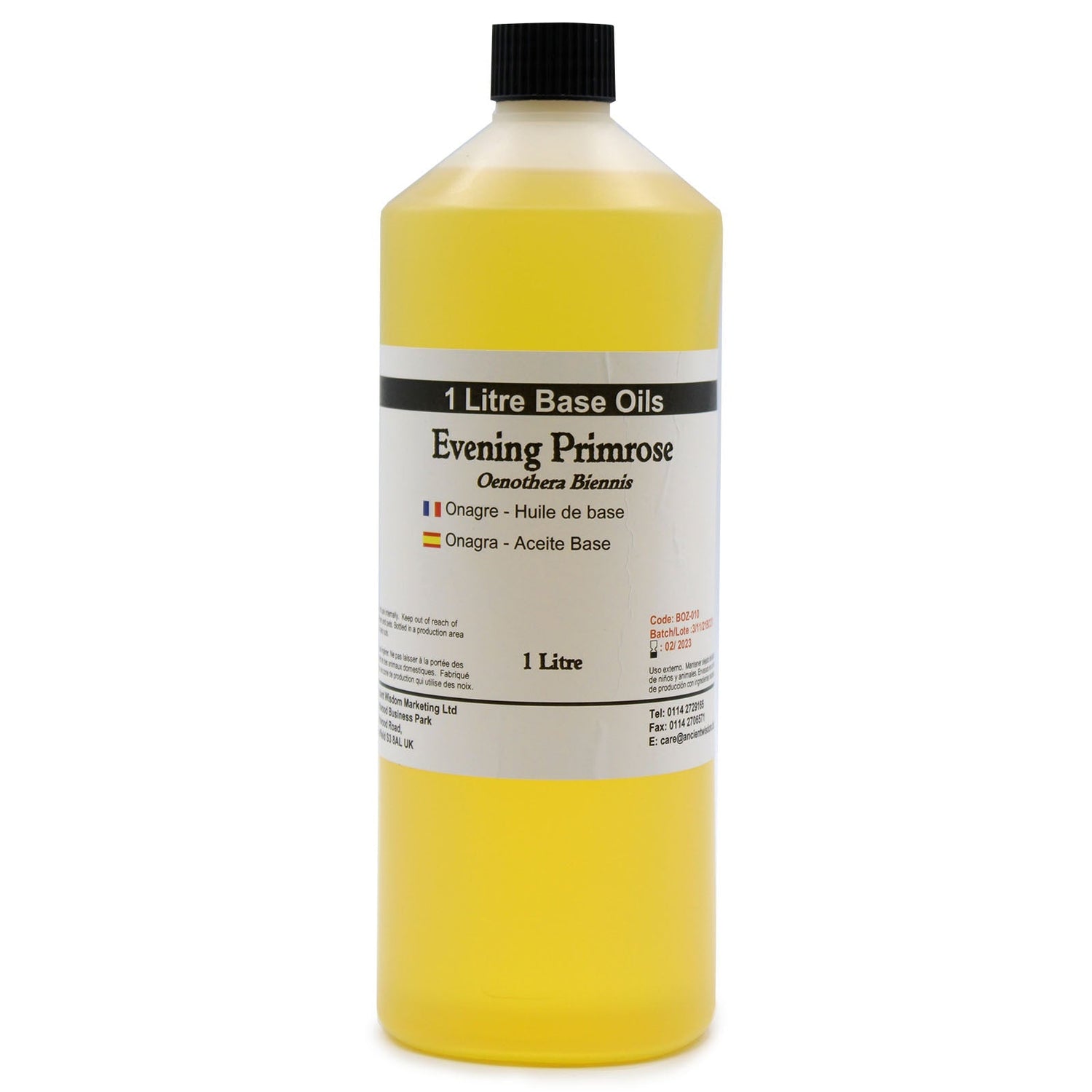 Evening Primrose Base Oil 1 Litre - SHAMTAM.COM