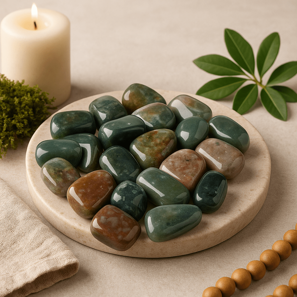 Fancy Jasper Tumbled Stones 24 Count - SHAMTAM.COM